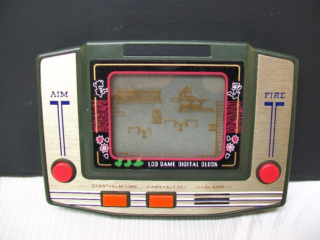 LCD Fire Game Digital Clock - Pocket - Vintage - Retro Spel, Games en Spelcomputers, Games | Overige, Gebruikt, Shooter, 1 speler