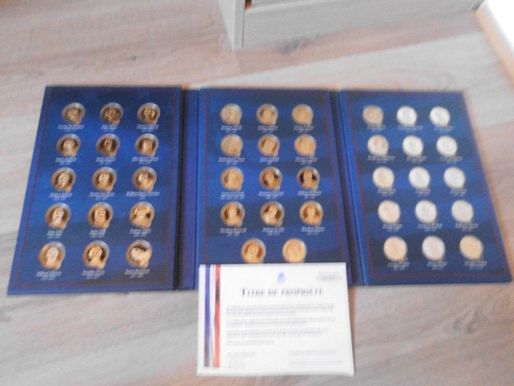 coffret des 44 pieces commemoratives presidents USA, Enlèvement ou Envoi