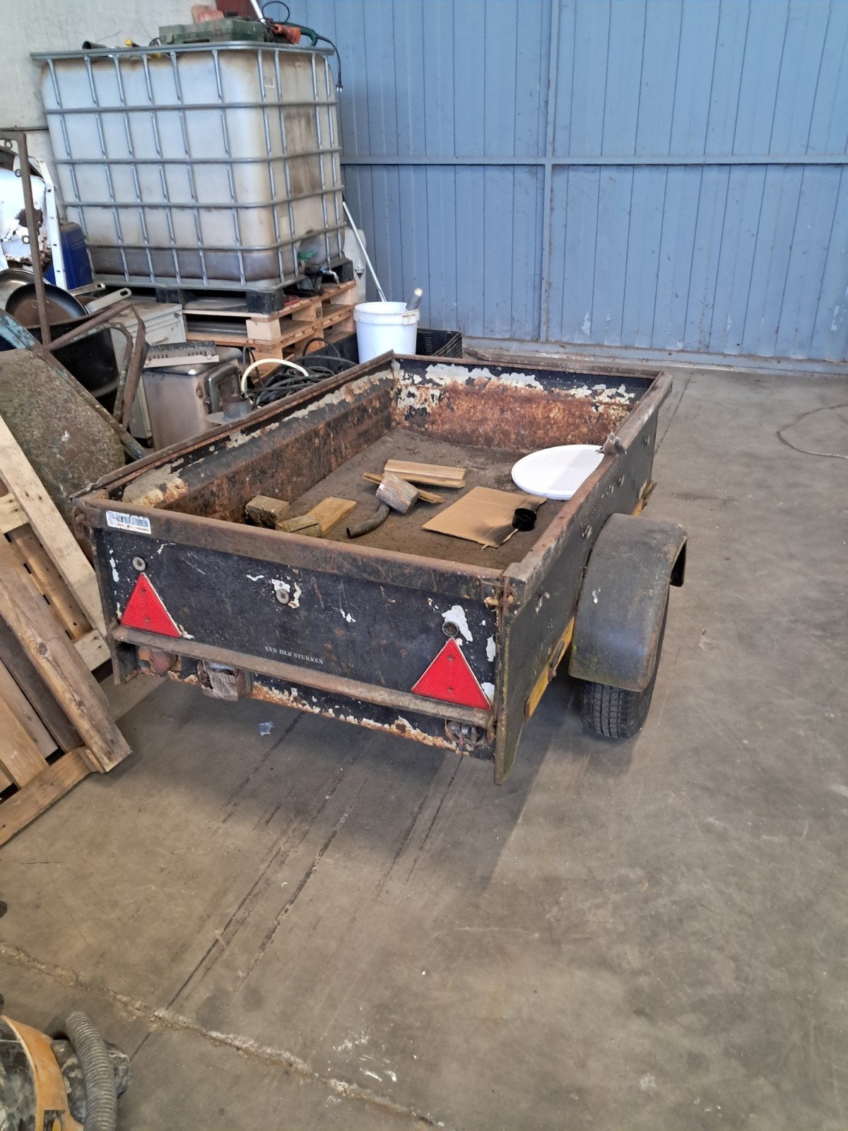 kleine aanhanwagen opknapper, Auto diversen, Ophalen, Gebruikt