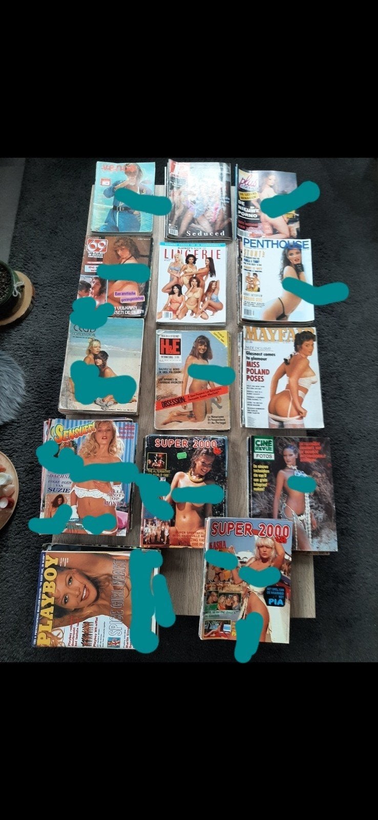 100 erotische tijdschriften, Boeken, Tijdschriften en Kranten, Ophalen of Verzenden, Gelezen, Overige typen