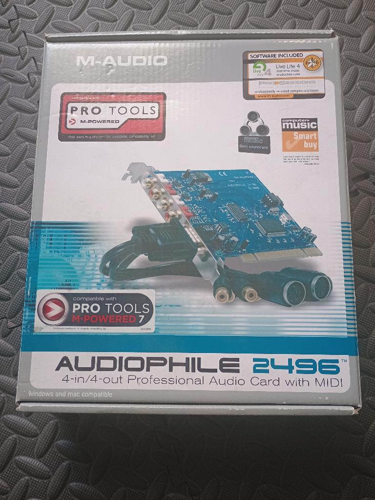 M-Audio Audiophile 2496 PCI Audio  MIDI Sound Card, Musique & Instruments, Enlèvement ou Envoi, Neuf