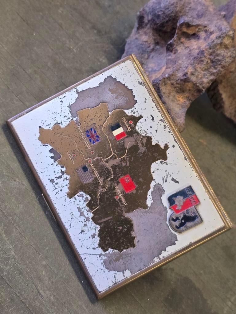 Boîte à cigarettes en métal « Occupation Germany », Collections, Enlèvement ou Envoi