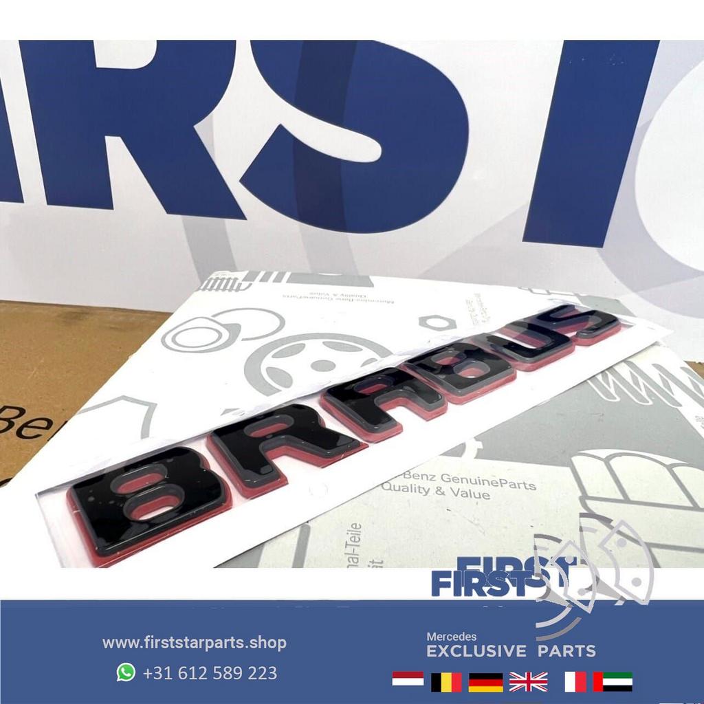 W205 W206 C63s BRABUS ROCKET LETTERS ZWART / ROOD LOGO ACHTE, Arrière, Utilisé, -, -