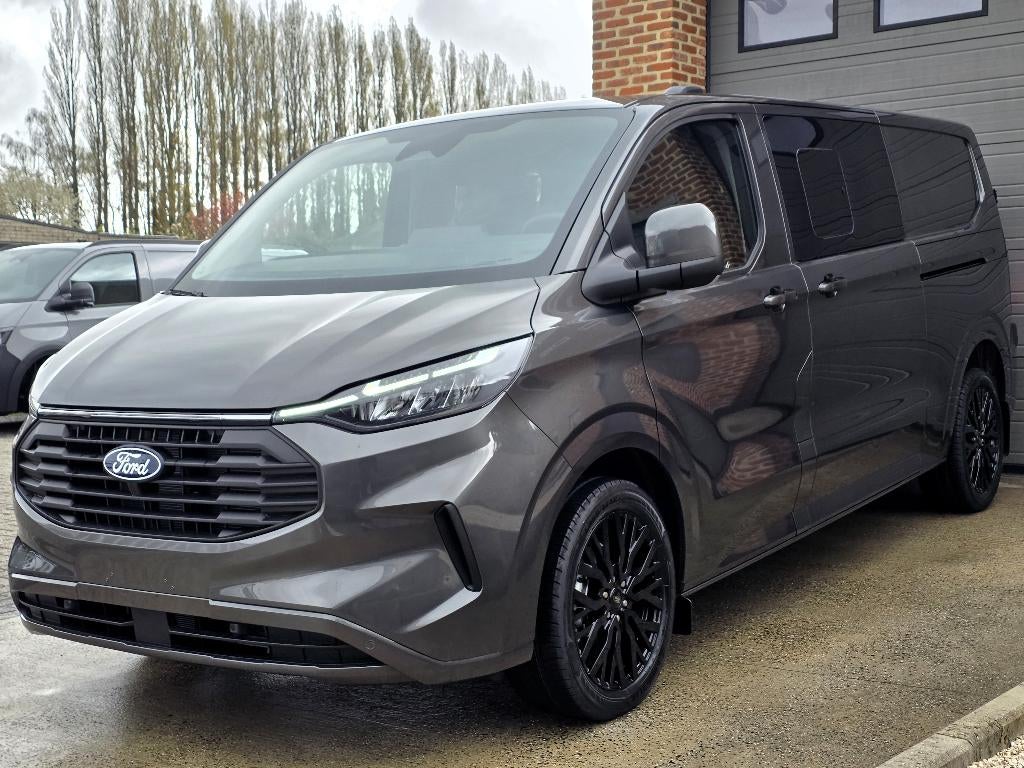 Ford Transit Custom Limited - 2025 NIEUW 0KM - DubCab 5Zits, Autos, Argent ou Gris, Achat, 6 portes, Euro 6