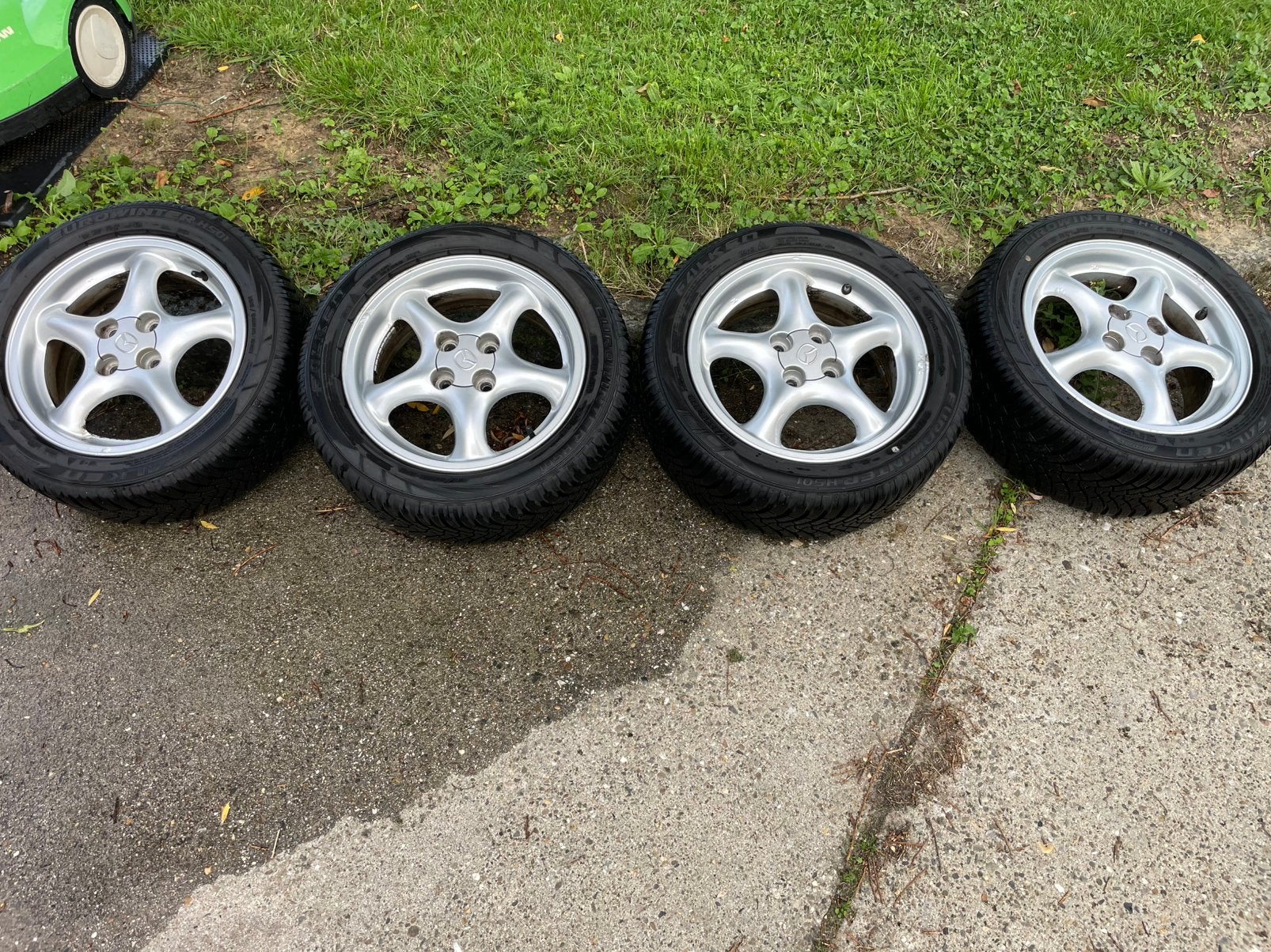 Jantes mazda mx5 15p kit hiver, Autos : Pièces & Accessoires, Pneus & Jantes, 15 pouces, Pneu(s), Enlèvement, Utilisé