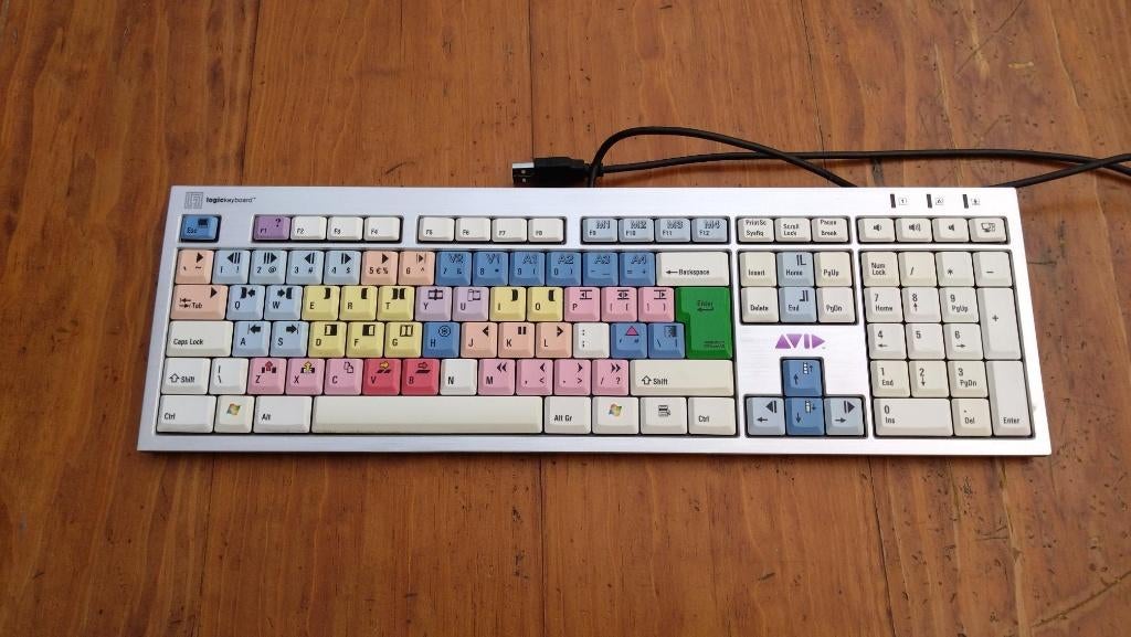 LogicKeyboard Clavier dédié AVID MC windows, Informatique & Logiciels, Enlèvement ou Envoi, Touches multimédia, Qwerty, Filaire