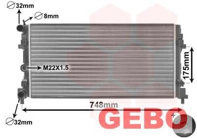 Audi A1 2010 t/m 2014 radiateur 1.4 TFSI 6R0 121 253 L, Auto-onderdelen, -, -, Nieuw, -