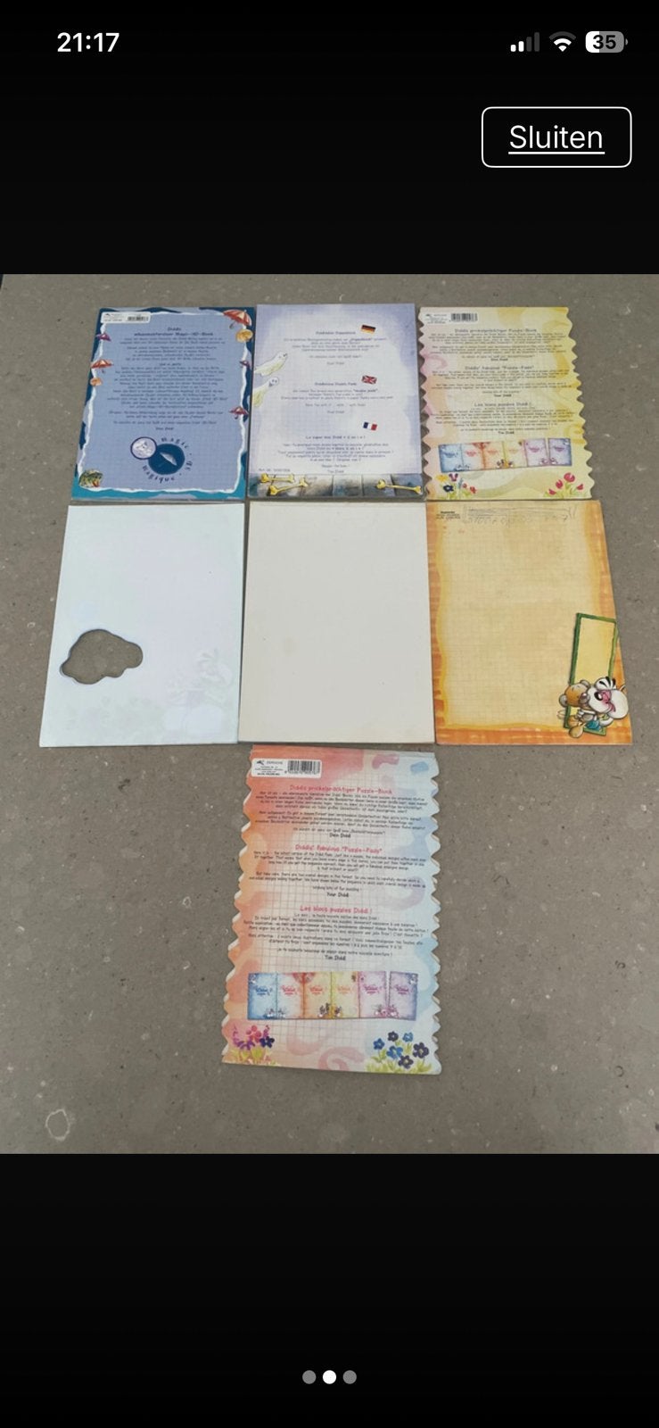 Diddl zeldzamere blokken a5 vintage, Verzamelen, Diddl, Ophalen of Verzenden, Diddl, Zo goed als nieuw