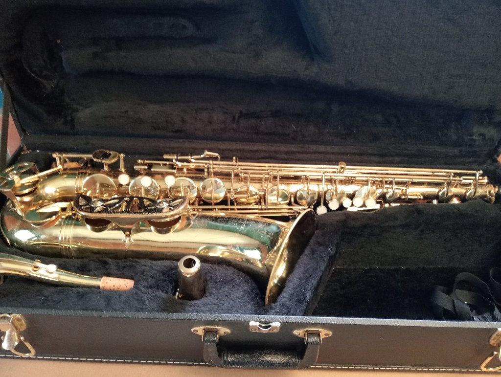 Sax tenor, Muziek en Instrumenten, Ophalen of Verzenden, Gebruikt, Tenor, Met koffer