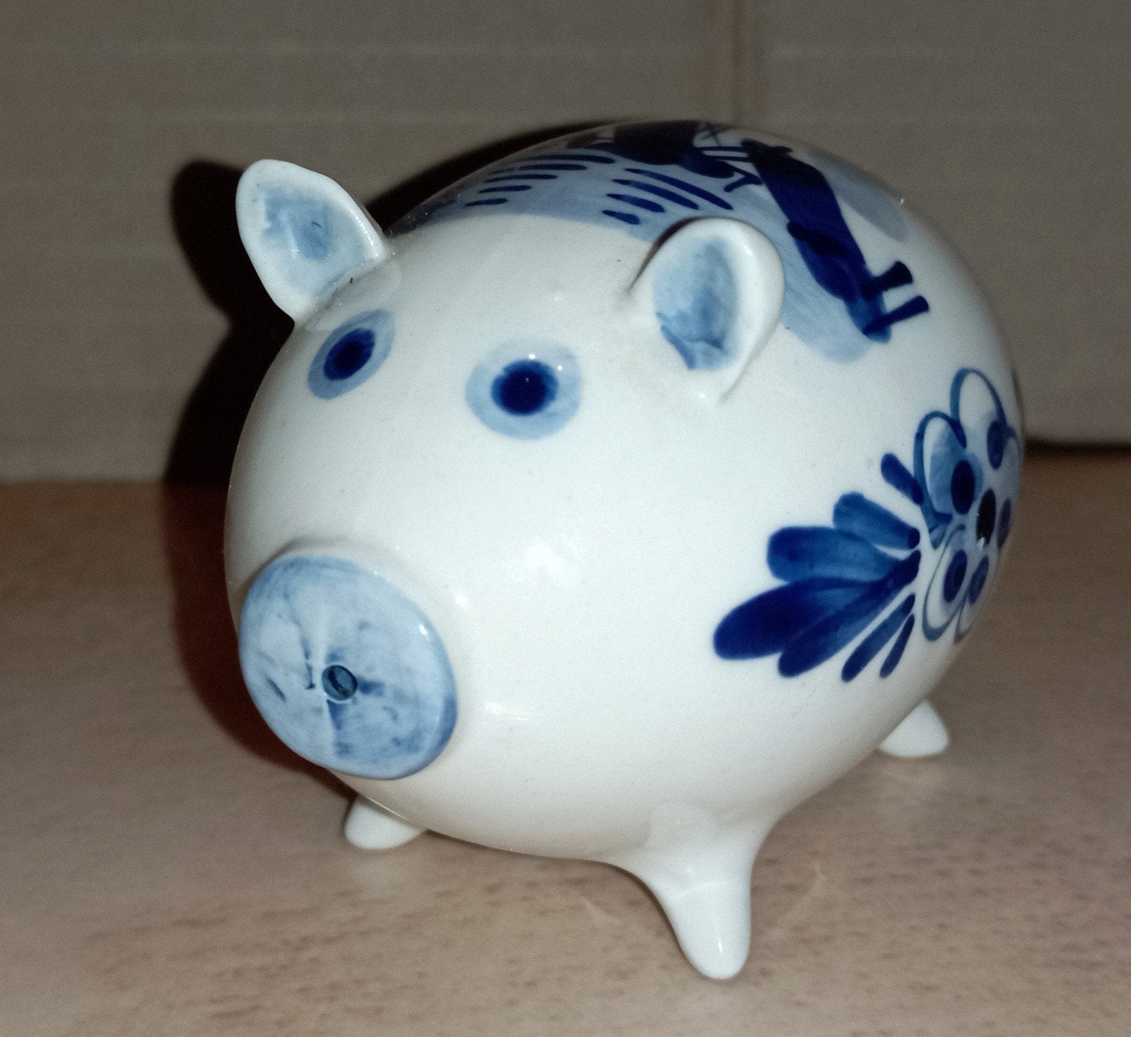 Delfts blue, handgeschilderd varken, kurk staart, zoutvatje, Antiek en Kunst, Antiek | Keukengerei, Ophalen of Verzenden