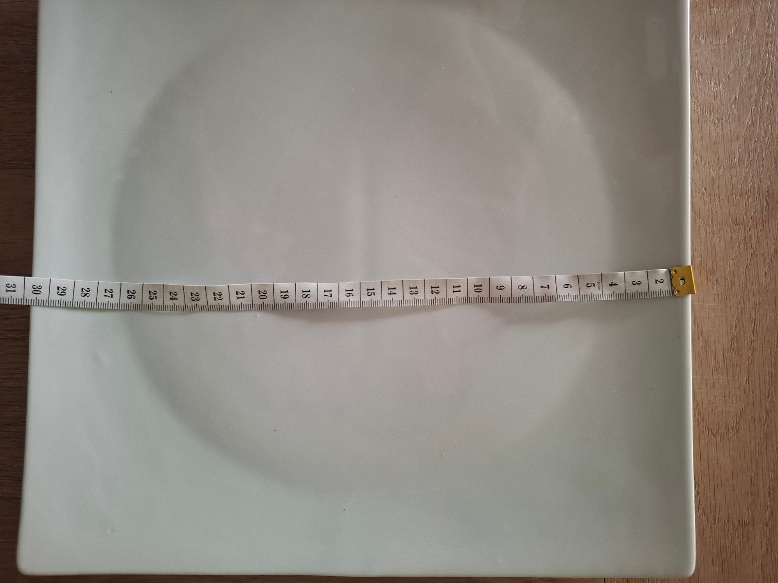 8 grote  witte borden 30cm, Ophalen of Verzenden, Bord(en)