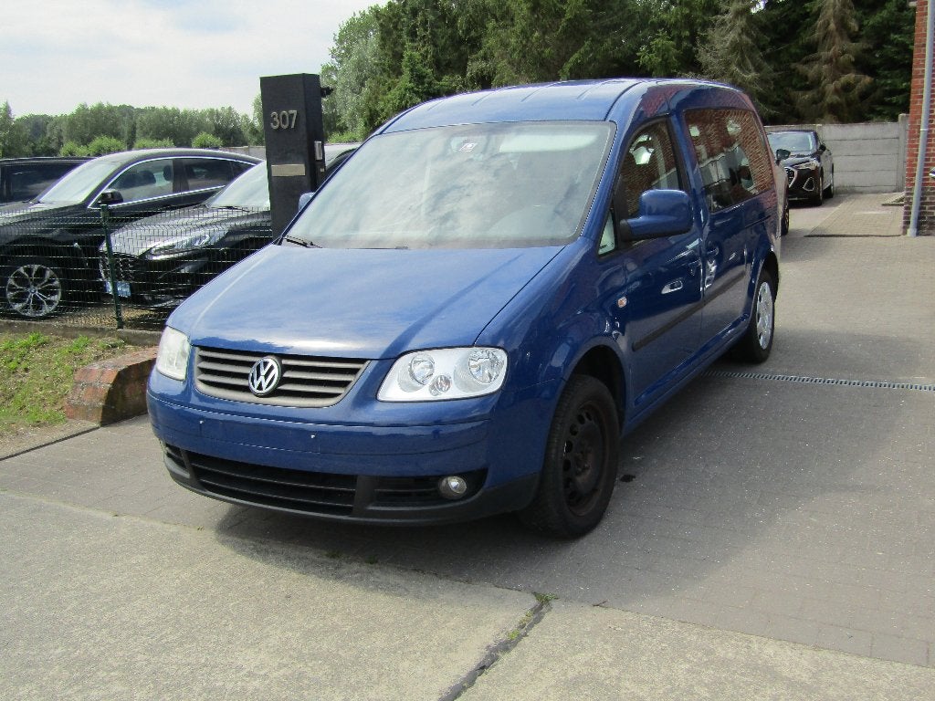 Vw Caddy Maxi 1.9 TDI Automaat 7pl, Autos, Volkswagen, Achat, Entreprise, 7 places, Noir