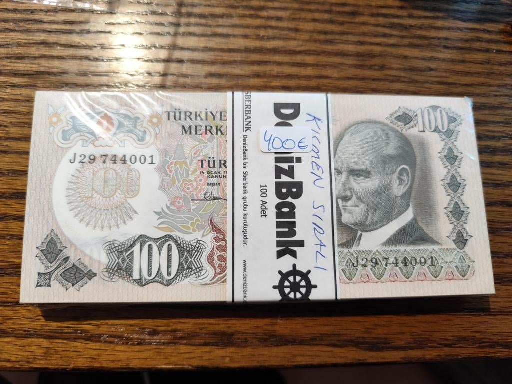 Bundel te koop van Turkije 100 lira, Ophalen of Verzenden, Setje
