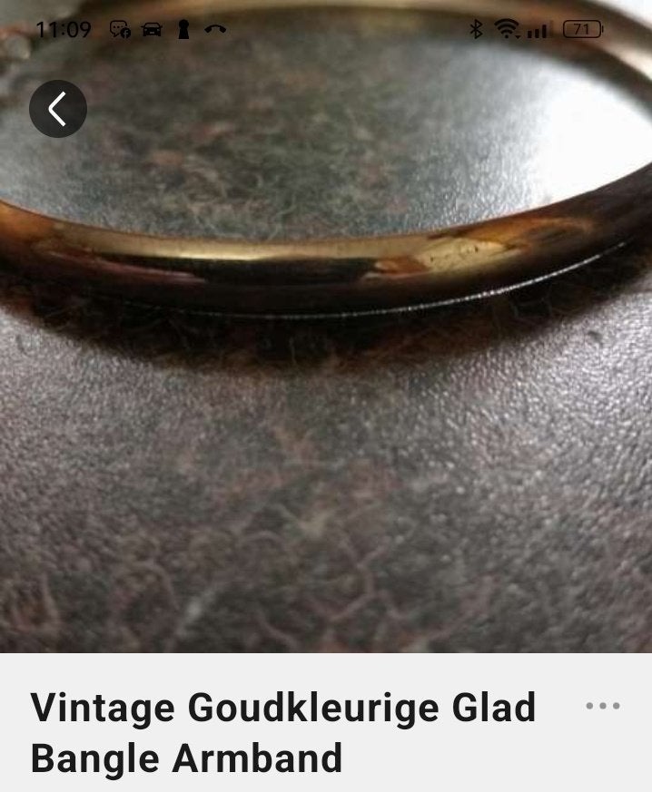 goed kleurige armband, Ophalen of Verzenden, Gebruikt, Goud