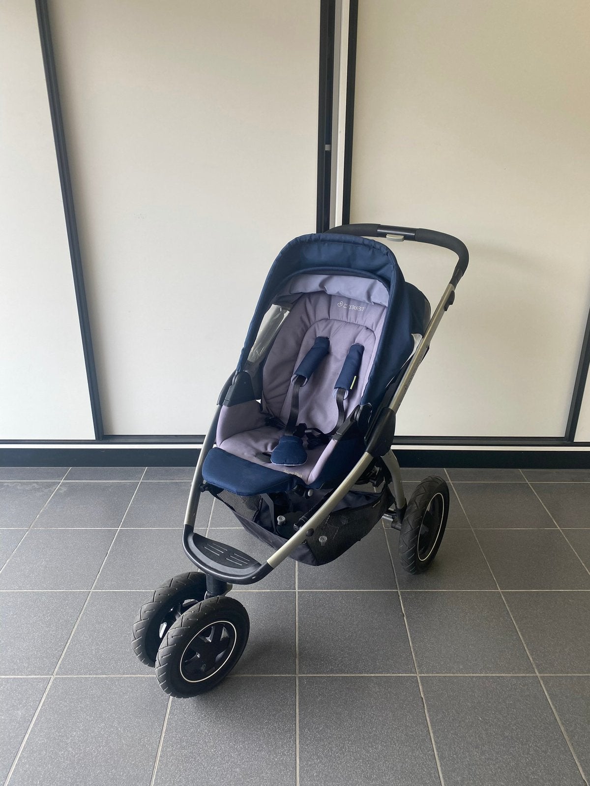 Koets/buggy maxi cosi blauw, Ophalen, Gebruikt, Combiwagen, Met reiswieg
