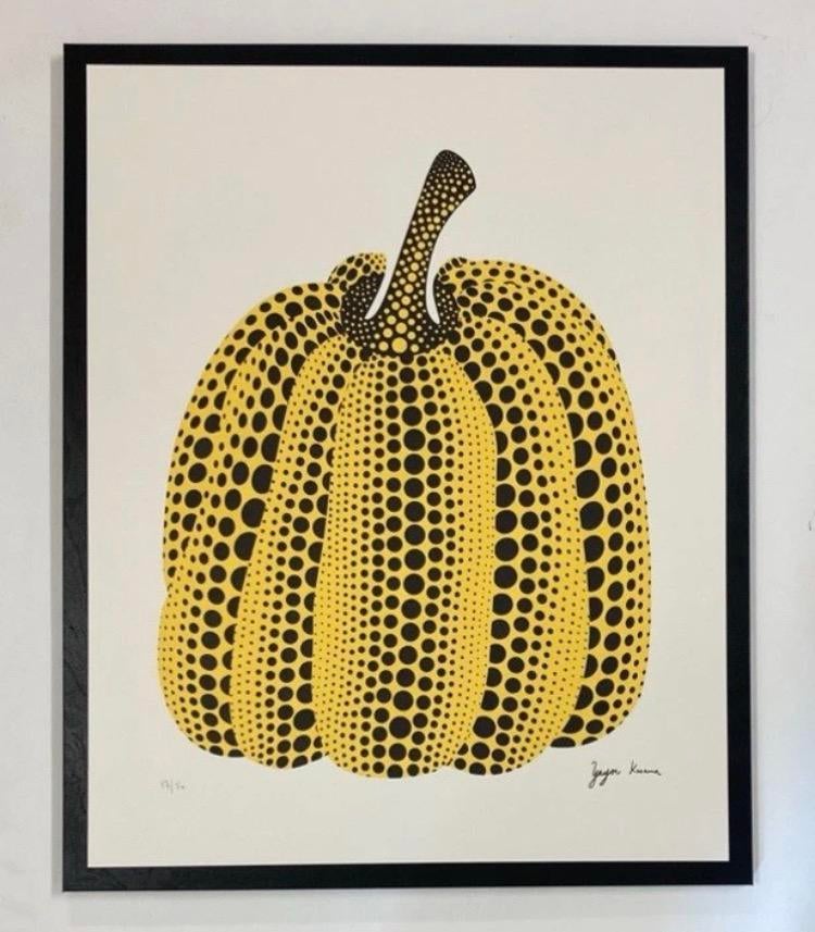 Yayoi Kusama : lithographie 40 par 50 cm. Vendue encadrée, Enlèvement ou Envoi