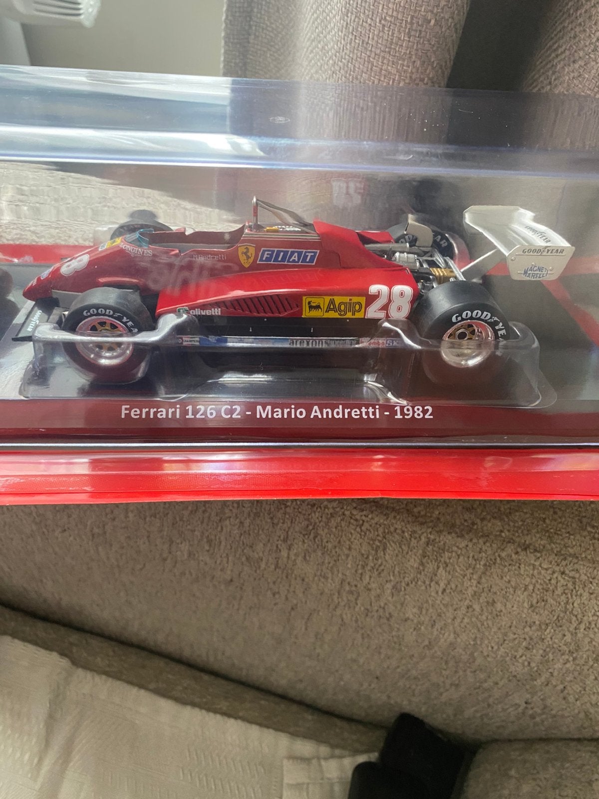 Ferrari 126 C2 Mario Andretii 1982 1:24, Enlèvement ou Envoi, Comme neuf