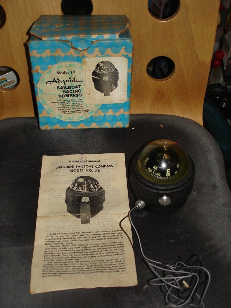 Compass Airguide Model 78 Racing zeilbootkompas vintage, Watersport en Boten, Navigatiemiddelen en Scheepselektronica, Gebruikt