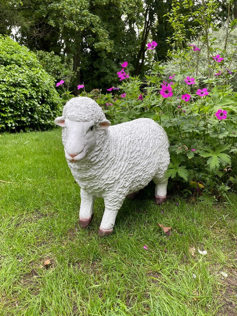 Mouton en laine mérinos, pelouse, jardin, ferme 65cm, Enlèvement, Neuf, Synthétique, Animal