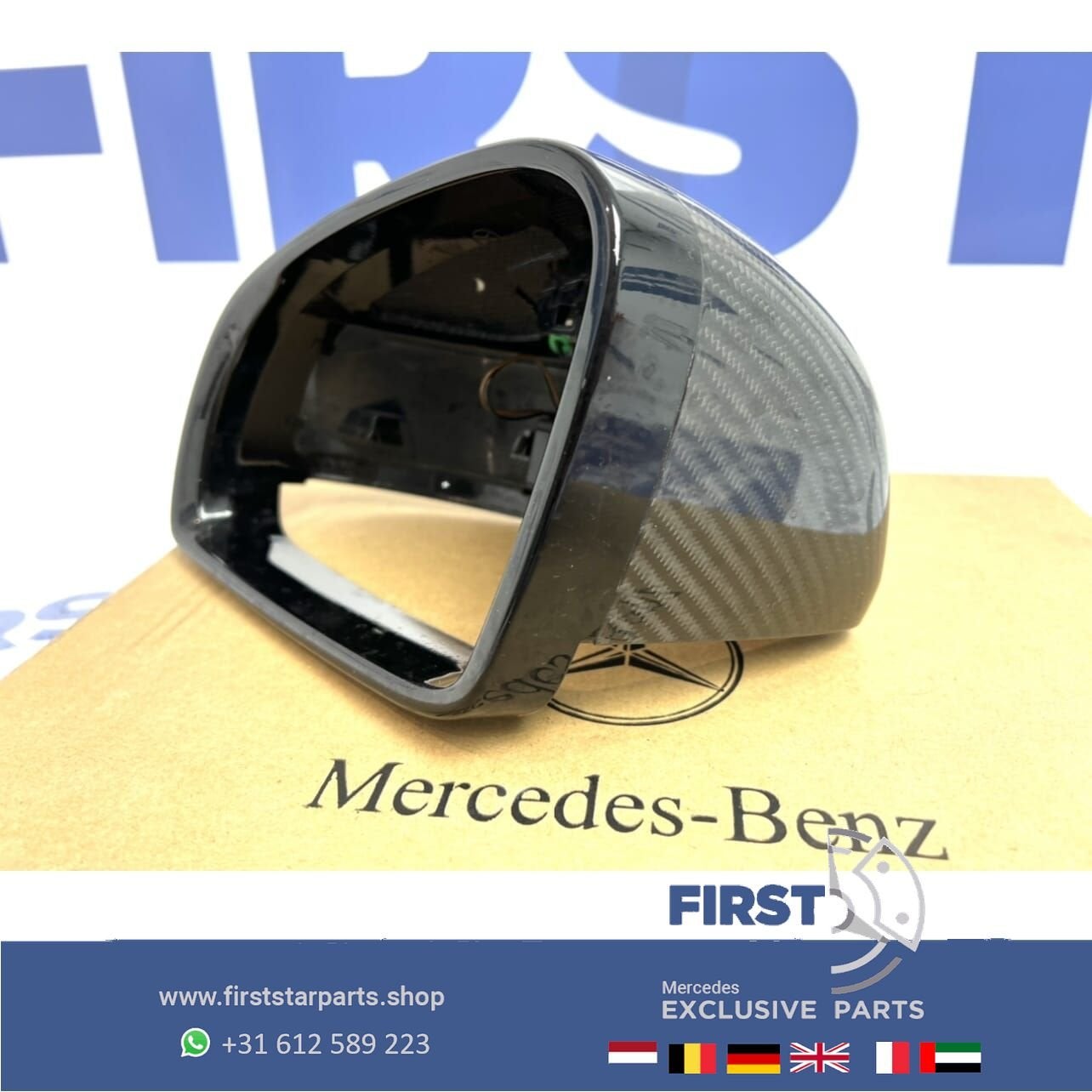 W197 C197 R197 SLS AMG CARBON SPIEGEL KAP LINKS zijspiegel S, Utilisé, -, -, Enlèvement ou Envoi