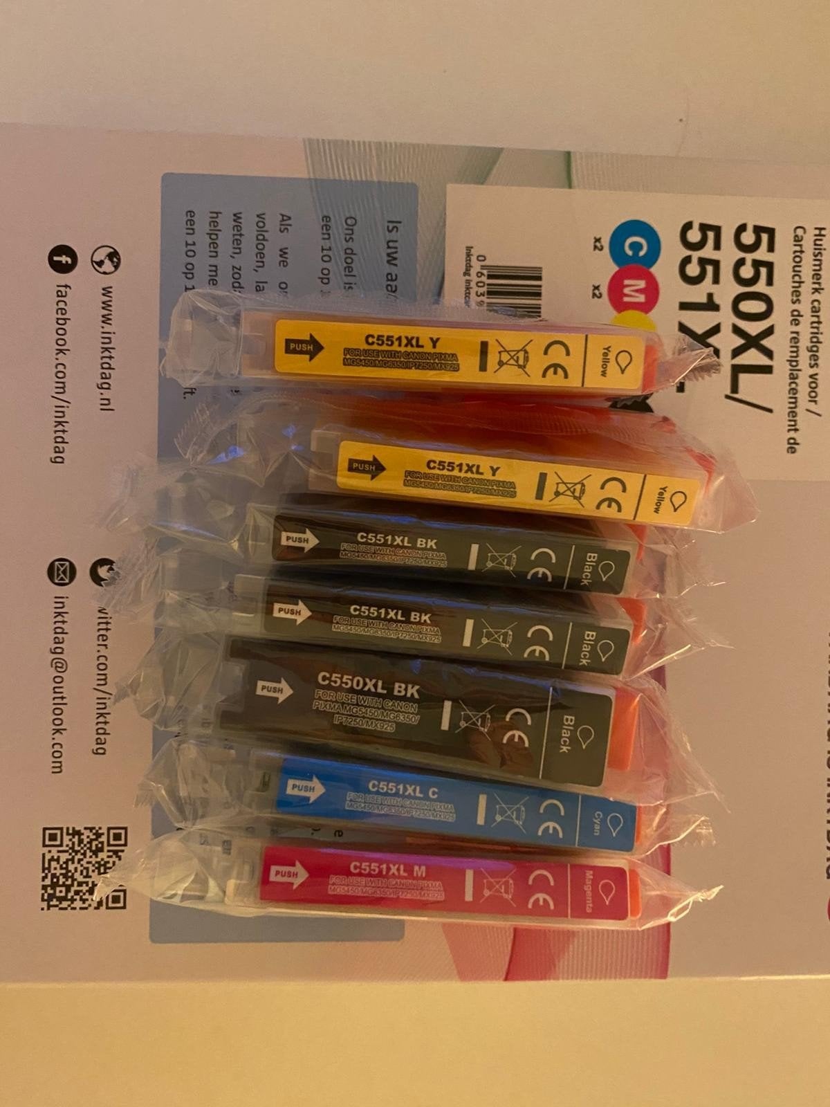 printerinkt, inkt, Computers en Software, Ophalen of Verzenden, Zo goed als nieuw, Cartridge