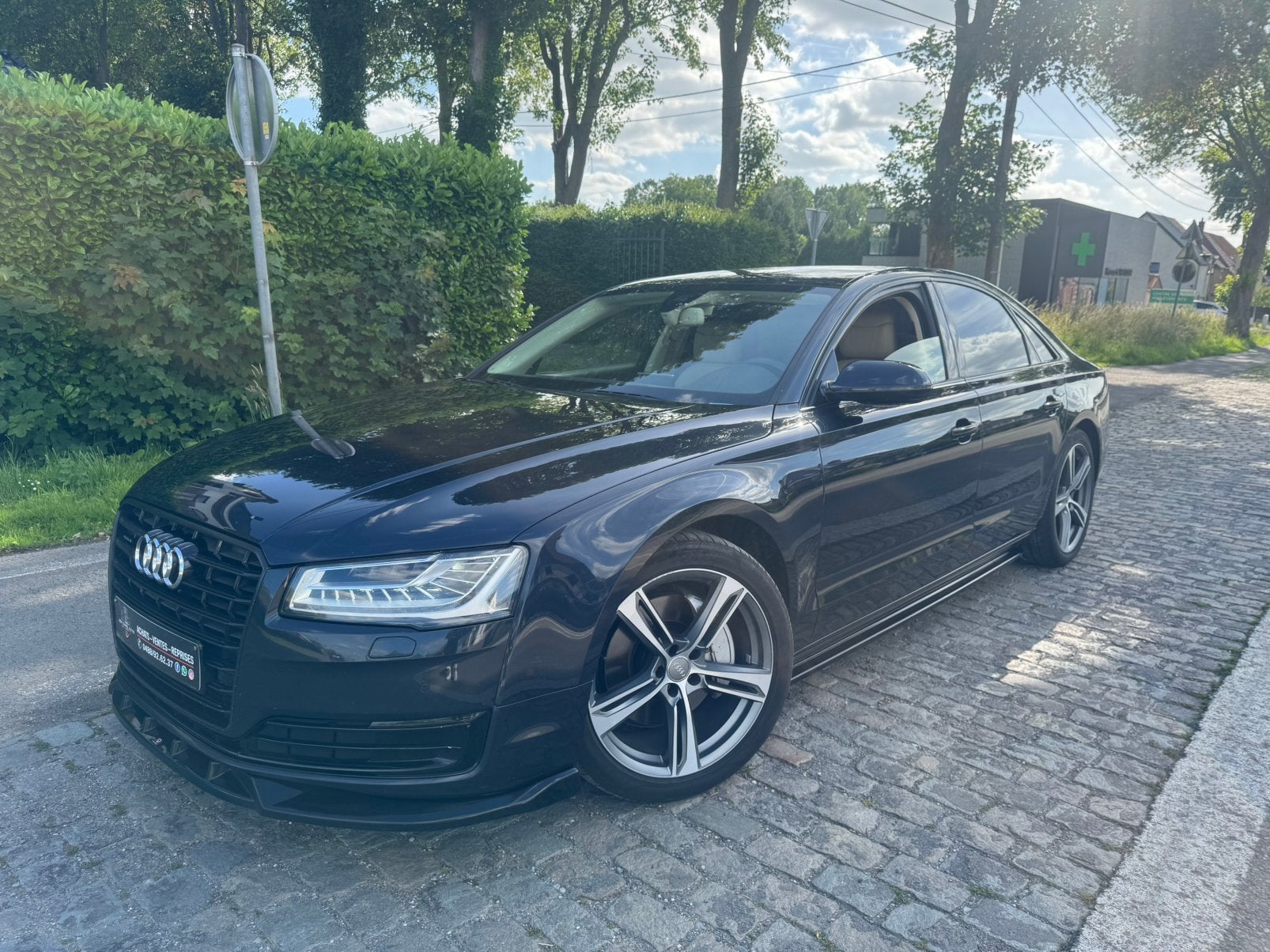 Audi a8 3.0 diesel quattro 210.000km pack maxtron euro 6b, Auto's, Audi, Blauw, Leder, 5 deurs, Particulier