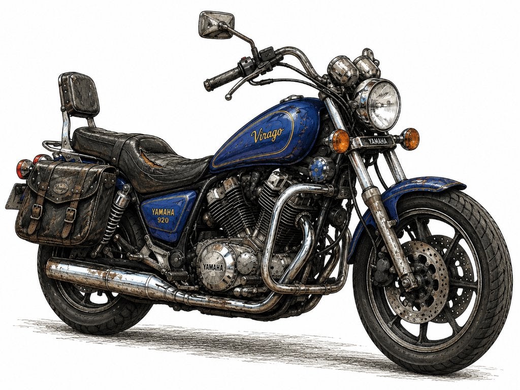 Yamaha Virago, Permis Moto A, Occasion, Plus de 35 kW, 2 cylindres