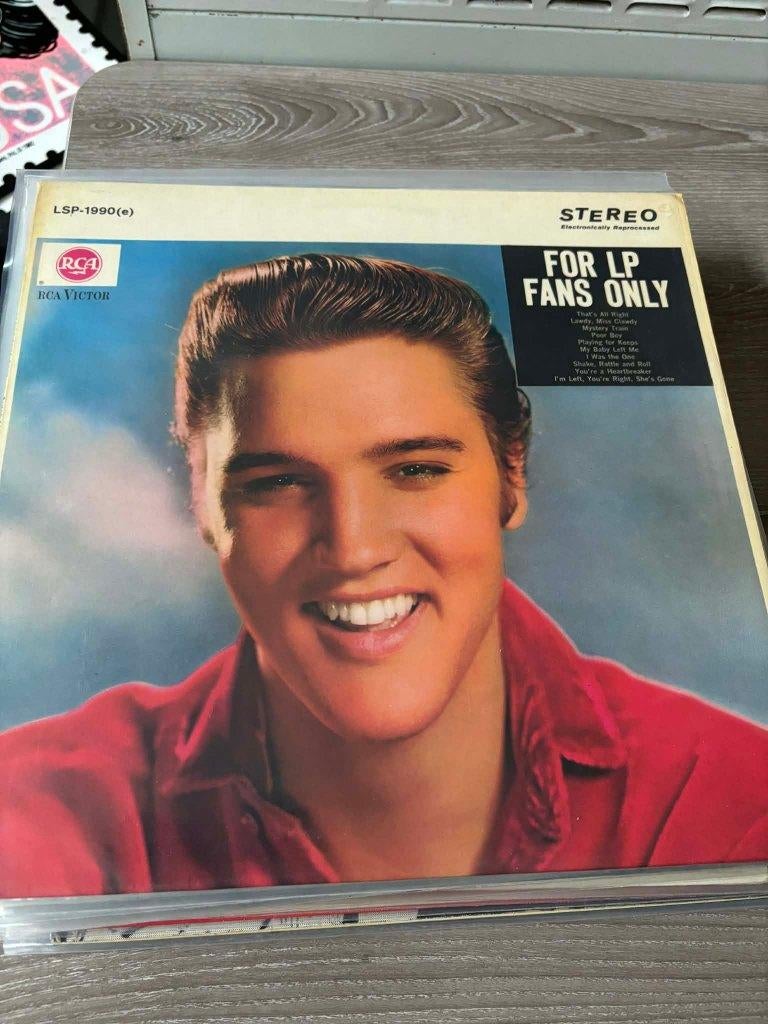 Elvis lp, for lp fans only, Duitse persing, orange label,, Ophalen of Verzenden, Zo goed als nieuw, Rock-'n-Roll, 12 inch