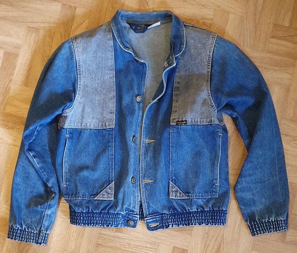 Vintage Jeans jas (Wrangler - M), Kleding | Heren, Jassen | Zomer, Wrangler, Ophalen of Verzenden, Gedragen, Maat 48/50 (M)
