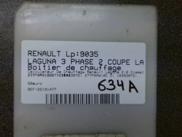 Boitier chauffage pour Renault Laguna 3 LP/9035, Enlèvement ou Envoi, Utilisé, Renault