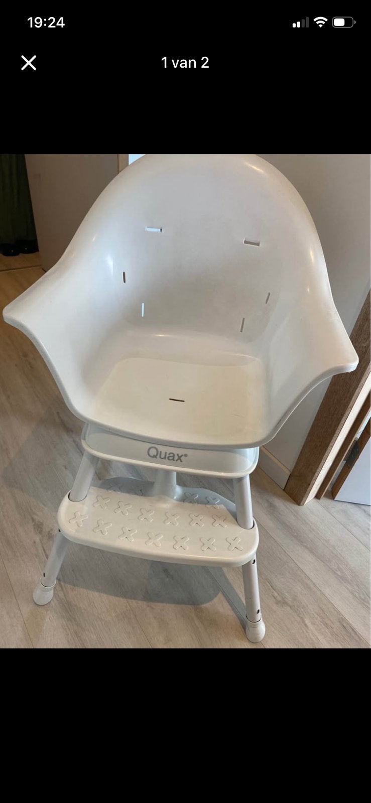 Quax verstelbare babystoel, Ophalen, Gebruikt, Wit