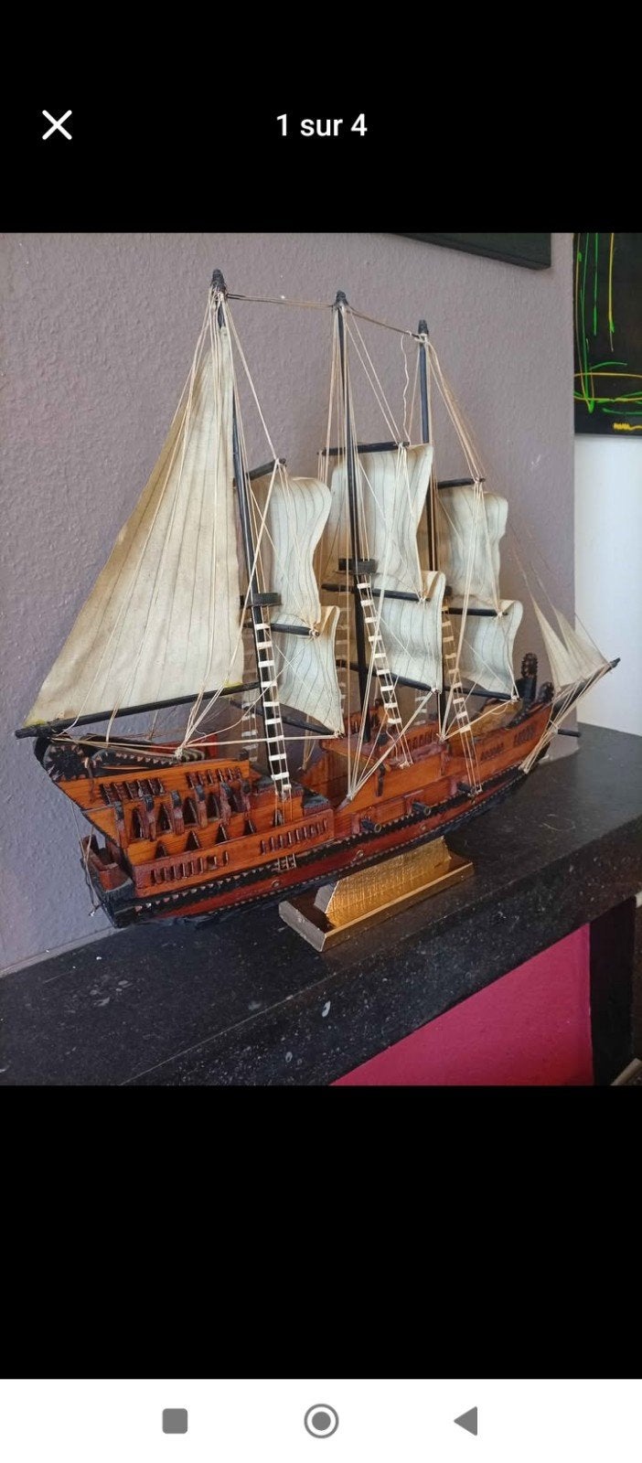 Grand bateau antique. Norvège, Enlèvement