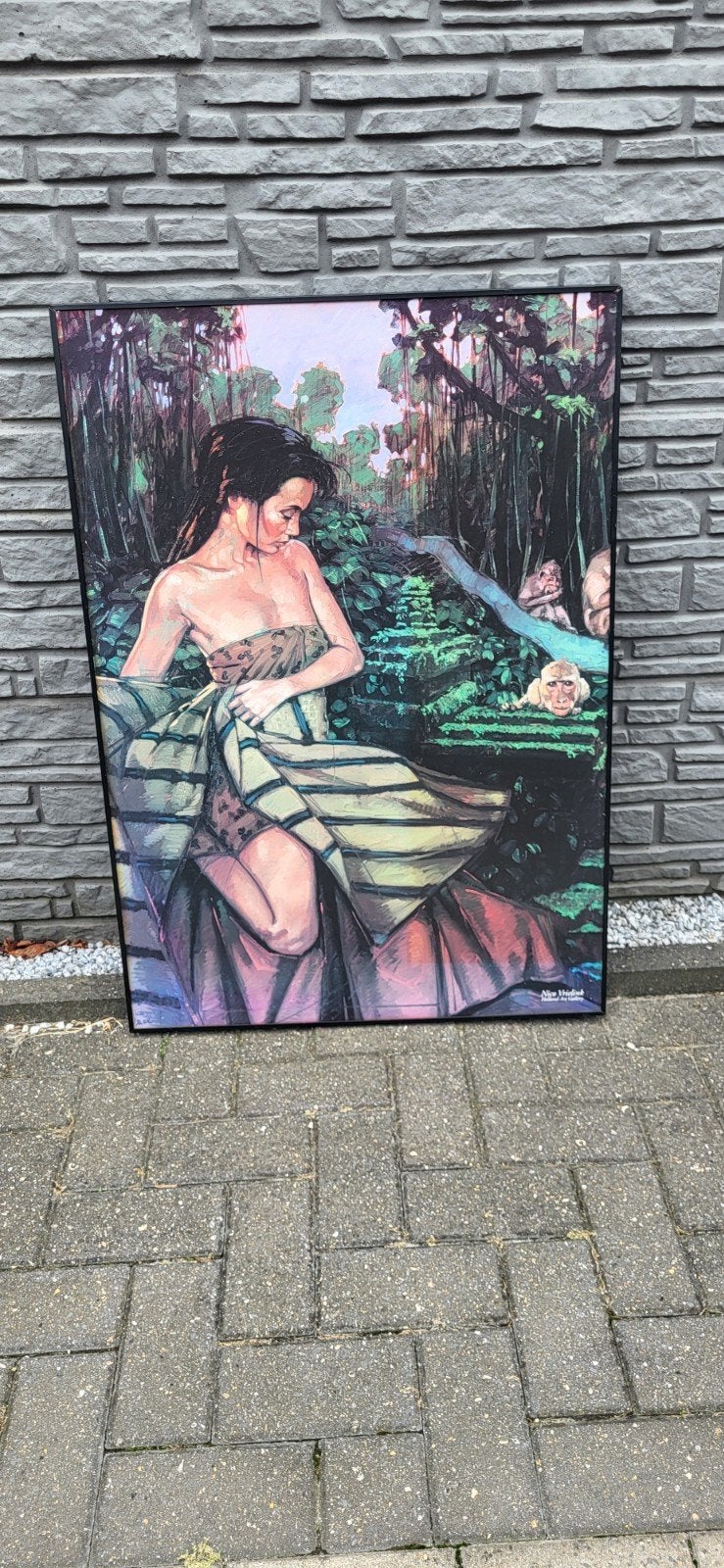 dame in het oerwoud, Ophalen