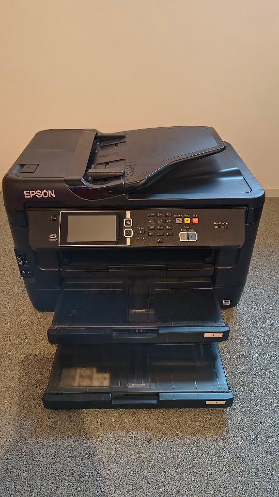 All-in-One inkjetprinter A3/A4 (Epson WorkForce WF-7620), Computers en Software, Printers, Ophalen, Gebruikt, All-in-one, Draadloos