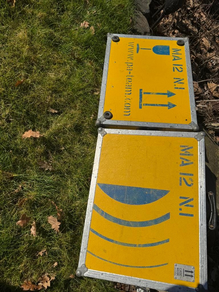 Stevige aluminium flightcase transportkoffer, Ophalen, Zo goed als nieuw