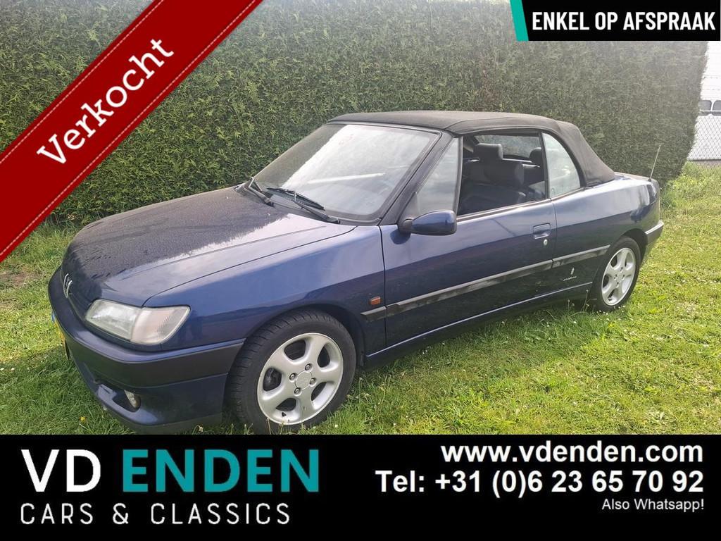Peugeot 306 Cabriolet 2.0, Auto's, Voorwielaandrijving, Blauw, Bedrijf, Handgeschakeld