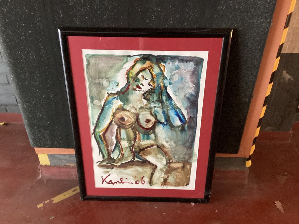 Origineel kunstwerk, Ophalen, Ingelijst