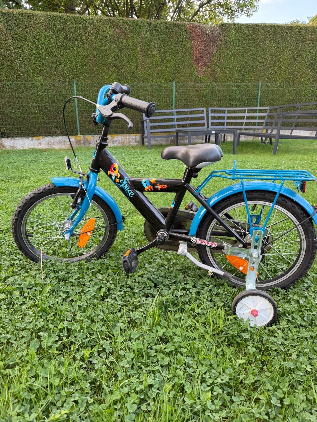 Fiets 16inch met zijwieltjes, Ophalen, Gebruikt, 16 tot 20 inch, Zijwieltjes