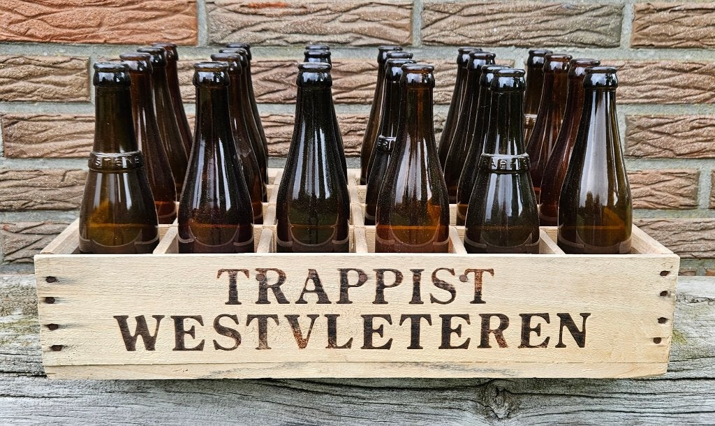 Vintage bierbak Westvleteren, Verzamelen, Biermerken, Ophalen, Flesje(s)