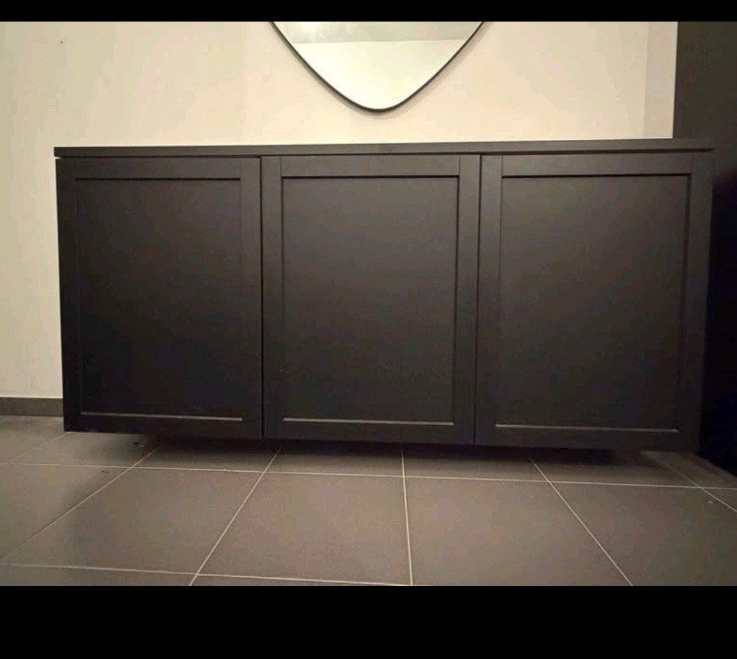 3 IKEA METOD kasten met zwarte Lerhyttan deuren, Huis en Inrichting, Kasten | Kleerkasten, Ophalen