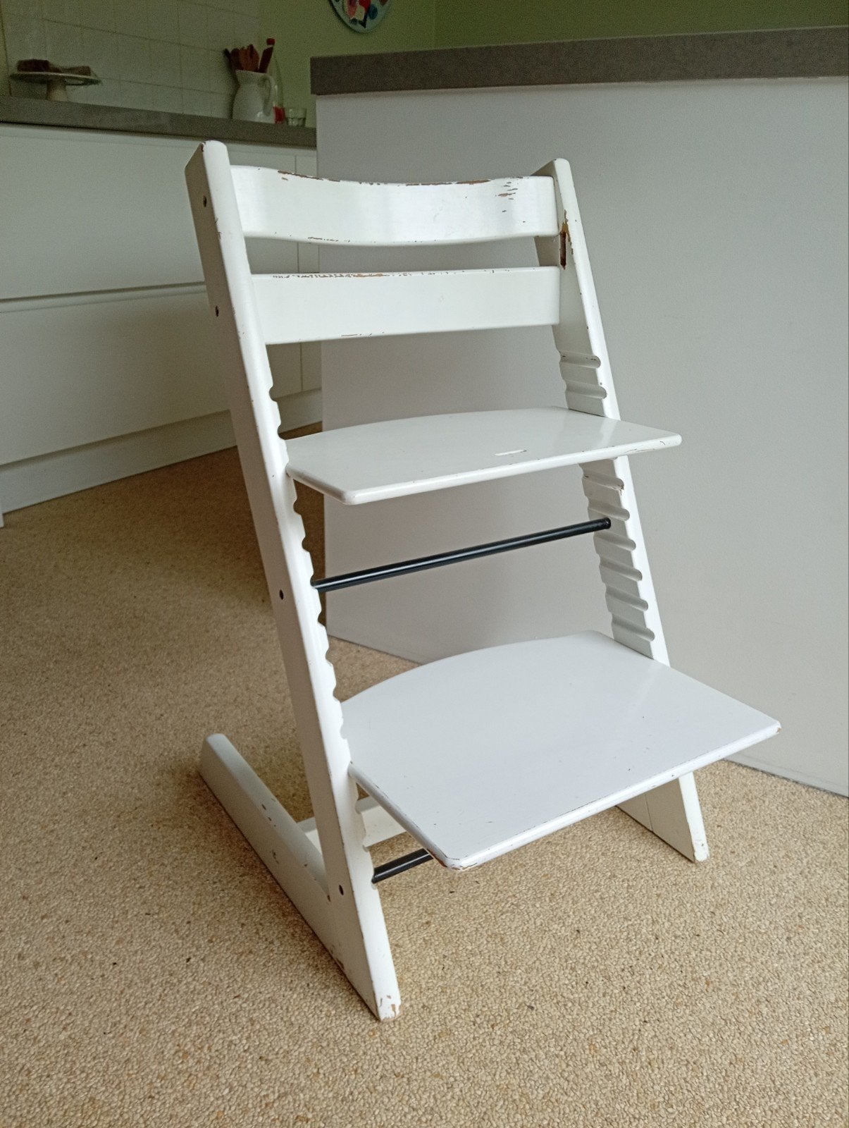 Stokke trip trap, Ophalen, Gebruikt, Meegroeistoel, Aanschuifbaar