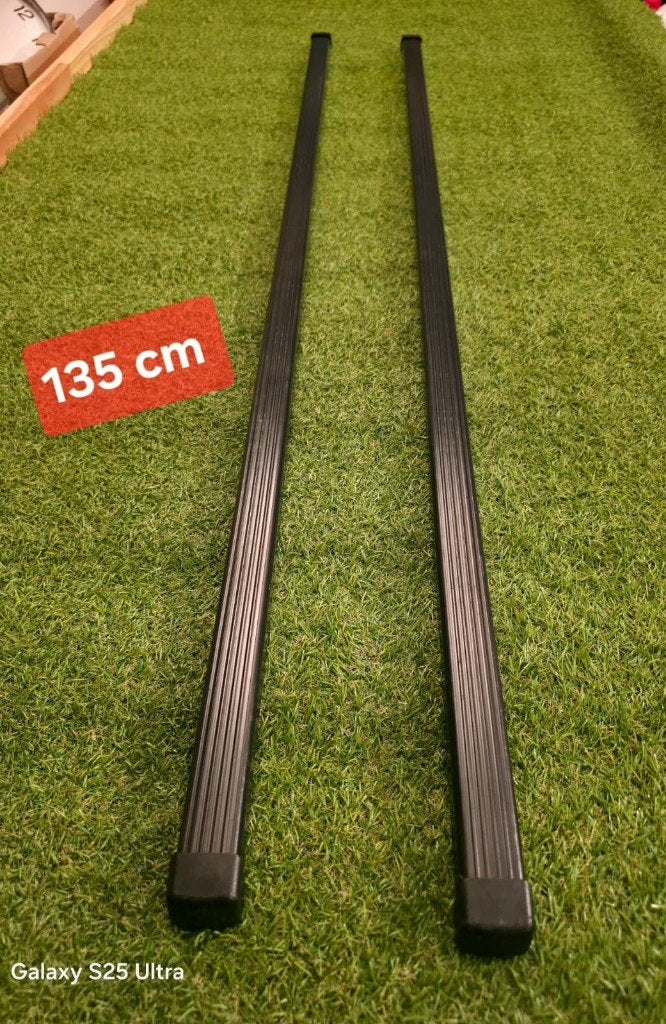 2 barres de toit en acier THULE SquarBar 135cm, Enlèvement, Utilisé