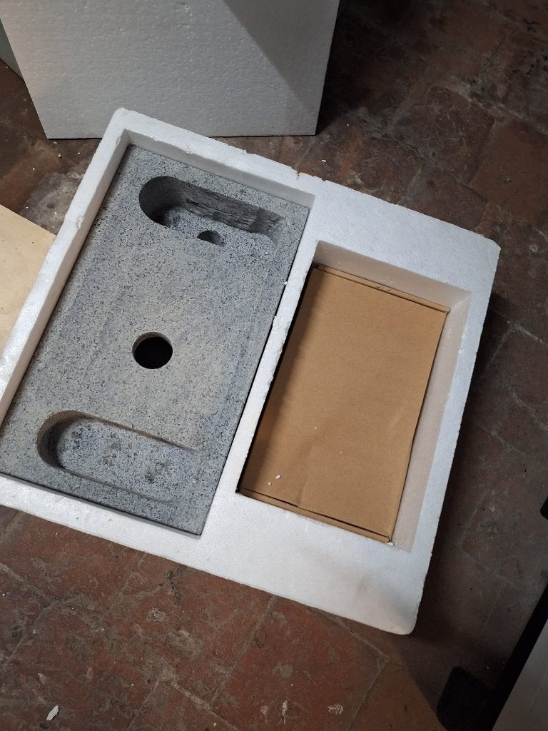 Granieten Lavabo, Doe-het-zelf en Bouw, Sanitair, Ophalen, Nieuw, Inox, Wastafel