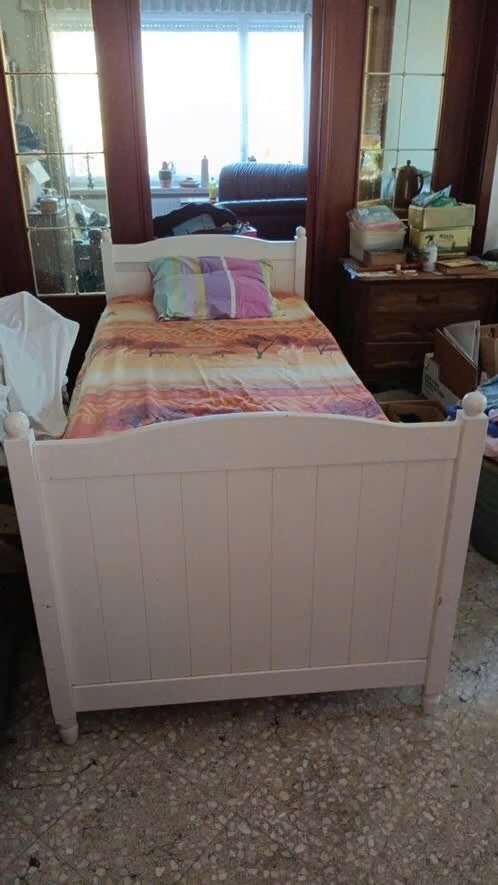 Bed met matras, Ophalen, Gebruikt, Eenpersoons