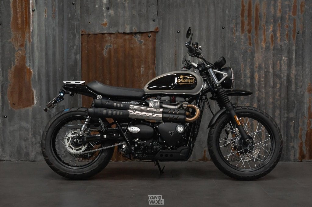 Custom Triumph Street Scrambler: Iconic Style, 2 cilinders, 900 cc, Sportuitlaat, Meer dan 35 kW