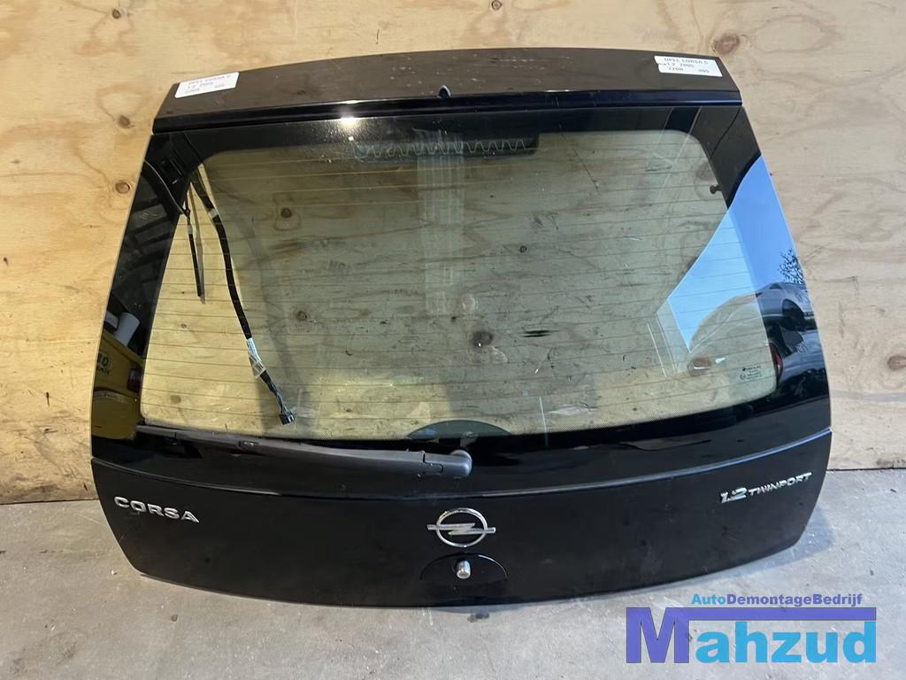 OPEL CORSA C Zwart Z20R achterklep 2000-2005, Auto-onderdelen, Gebruikt, Deur, Opel Automobile GmbH, Kontakt@opel-infoservice.de