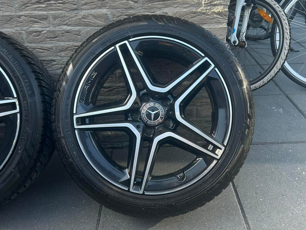 18” AMG Velgen W205 C-Klasse 225 45 18 - 245 40 18 4seizoen, Auto-onderdelen, Banden en Velgen, Ophalen, 18 inch, Gebruikt, Banden en Velgen
