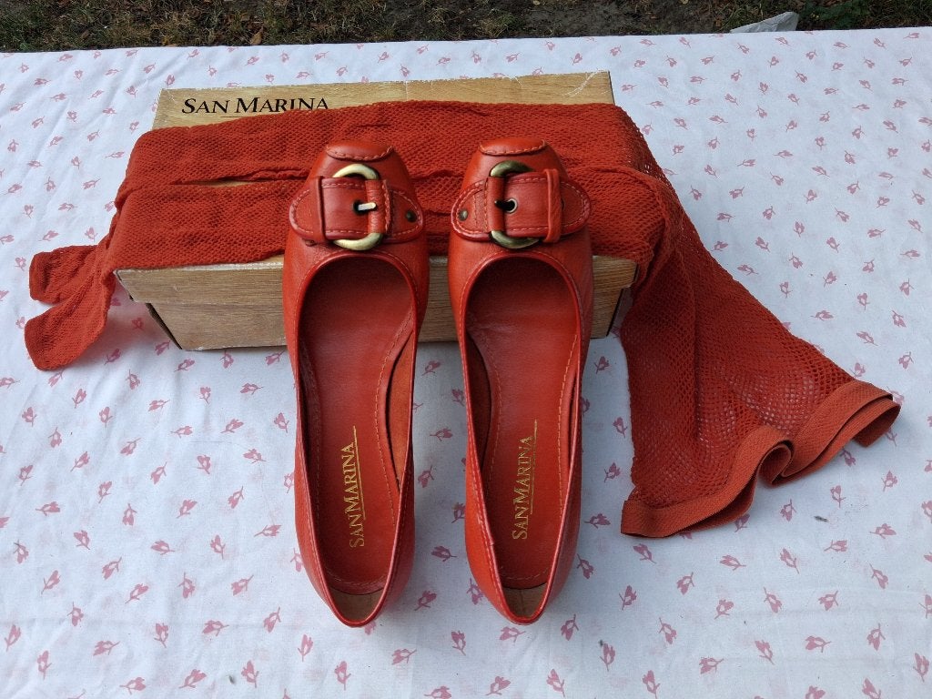 Nieuwe lederen ballerina's - maat 38 - Merk San Marina, Kleding | Dames, Schoenen, Ophalen, Ballerina's