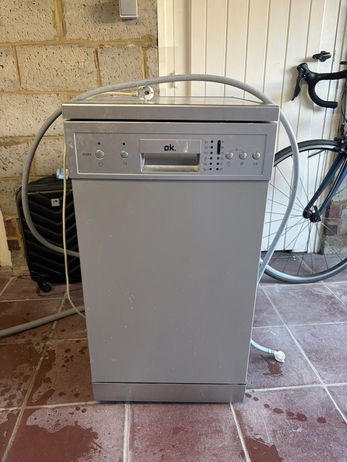 Lave vaisselle marque ok, Elektronische apparatuur, Vaatwasmachines, Ophalen, Gebruikt, Tussenbouw, 45 tot 60 cm