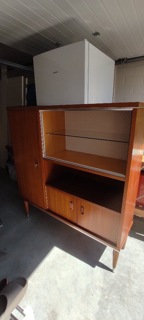Vintage kast teak, midcentury, jaren 60 - 70, Huis en Inrichting, Ophalen, Gebruikt, Teakhout